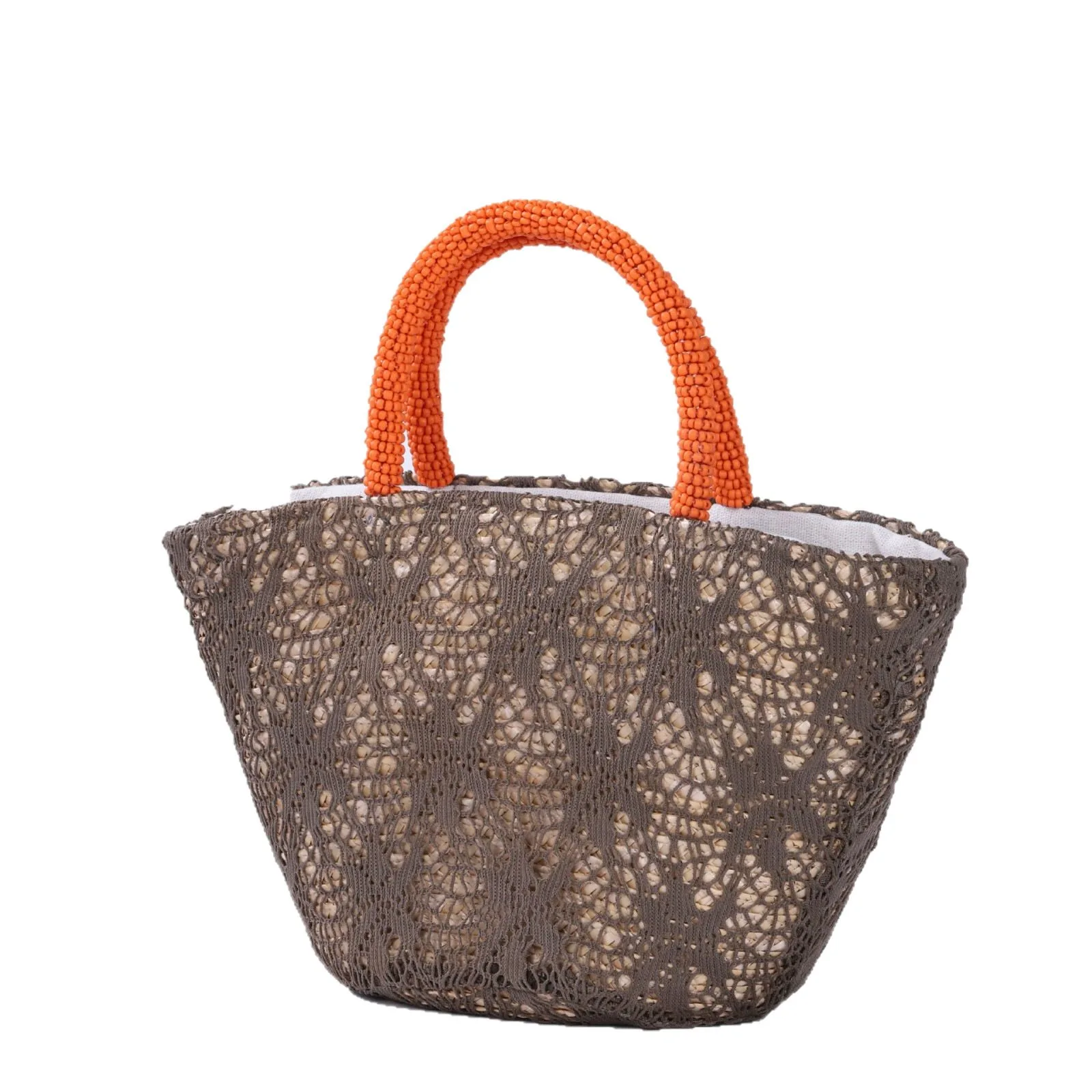 Bolso tote tejido a mano de mezcla de paja para resort y desplazamientos — bolso tejido a mano de WEFTAVA